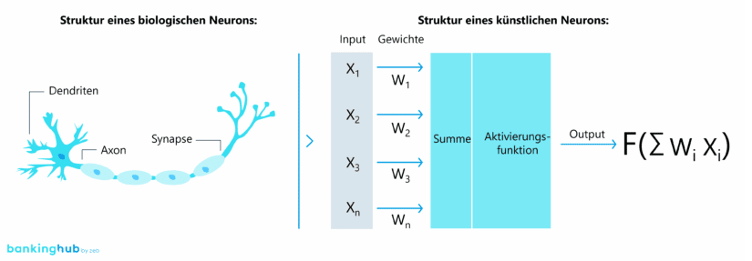 Funktionsmodell eines neuronalen Netzes