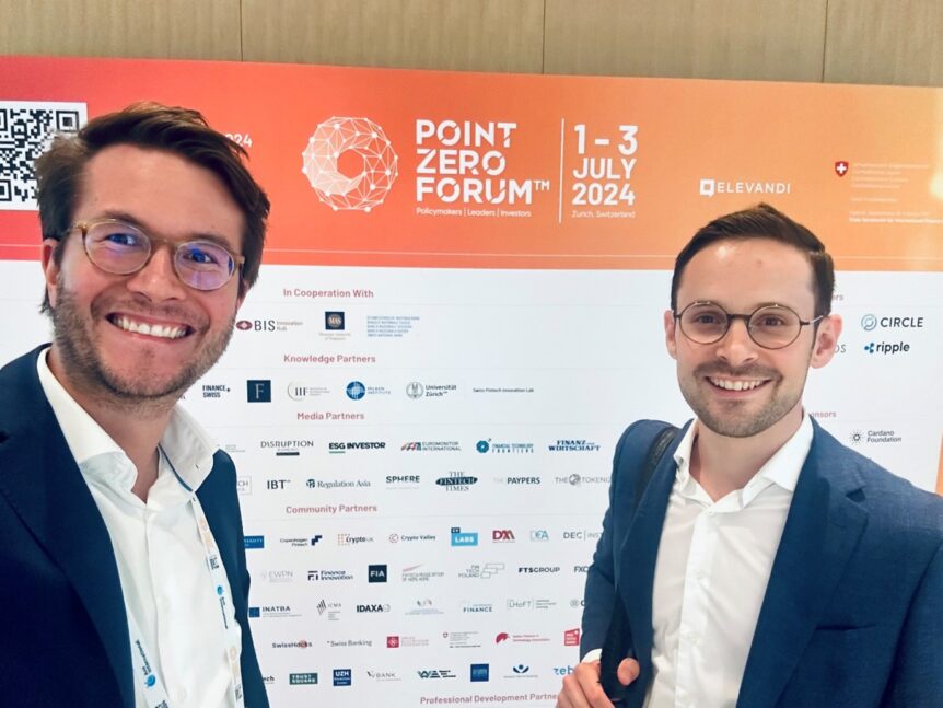 Julian Schmeing und Cédric Lüscher auf dem Point Zero Forum